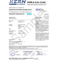 Certificat DAkkS & Calibrare din fabrică