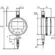 Ceas comparator digital cu scala de toleranta, ecran rotativ, Klass