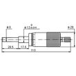 Tambur micrometric cu tambur marit DIN 863, ax 8 mm, Klass