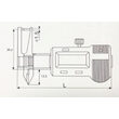 Subler digital masurat canale interior / exterior, carcasa metalica, Klass