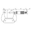 Micrometru mecanic de exterior de precizie DIN 863, rama cromata, Klass