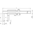 Subler mecanic pentru masurat disc frana, INOX, Klass
