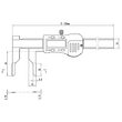 Subler masurat canale interioare buton P+ si P-, Klass