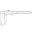Subler mecanic, INOX, DIN 862 fara reglaj fin, Klass