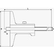 Subler mecanic de adancime, cu varf pin, DIN 862, INOX, Klass