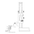 Suport universal cu con Ø 10 x 60° pentru subler de inaltime si trasaj, Klass