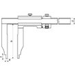 Subler mecanic de atelier, INOX, Klass