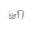 Subler de mici dimensiuni cu falci ascutite DIN 862, INOX, Klass
