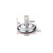 Picior reglabil antivibratie pentru mese de planeitate, filet M10, Klass, 