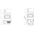 Aparat digital măsurat grosimi, disc Ø 9 mm, adancime 20 mm, Klass