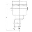 Ceas comparator analog cu cadran axial, Ø 42 mm, Klass