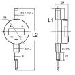Ceas comparator digital, rezolutie 0.001 mm, Klass