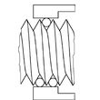 Set sarme pentru masurat filete,  48 buc/set, 16 dim., Klass