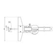 Subler digital de adancime pentru canale Ø6,5 x 2 mm, Klass