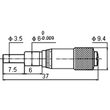 Tambur micrometric (mic) to DIN 863, Klass