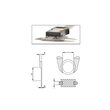 Subler digital cu falci subtiate 0.75 - 1mm, Schut, 