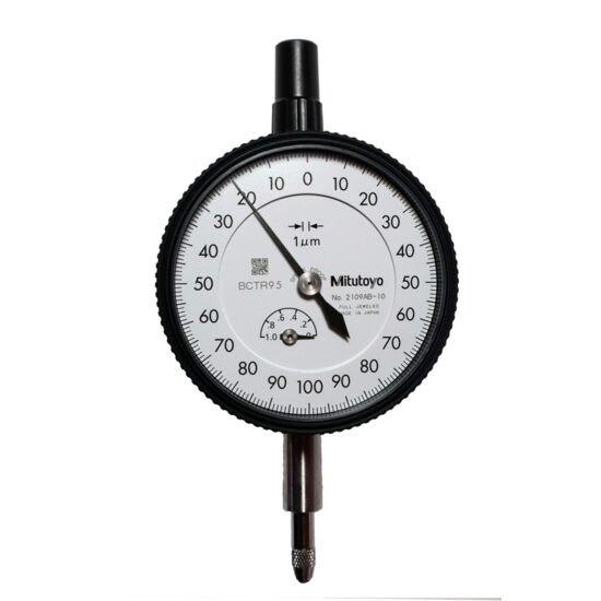 Ceas comparator analog spate plat, diviziune 0.001mm Mitutoyo,