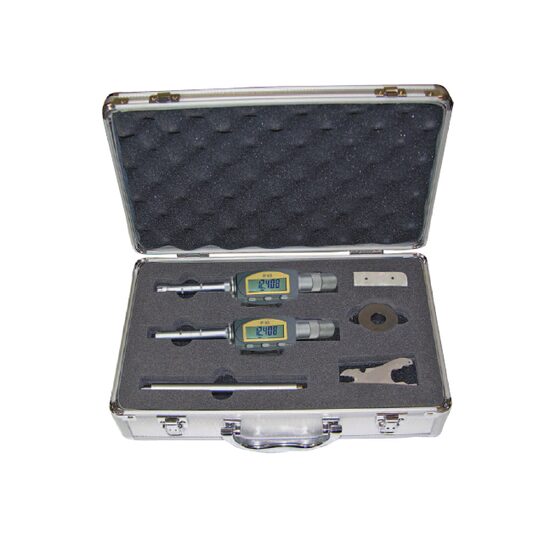 Set micrometre digitale de interior in 3 pct. IP65, cu inel de setare si prelungitor, Klass