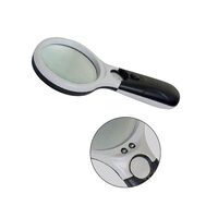 Lupa de mana cu iluminare LED, Ø70mm/3 dioptri , Klass