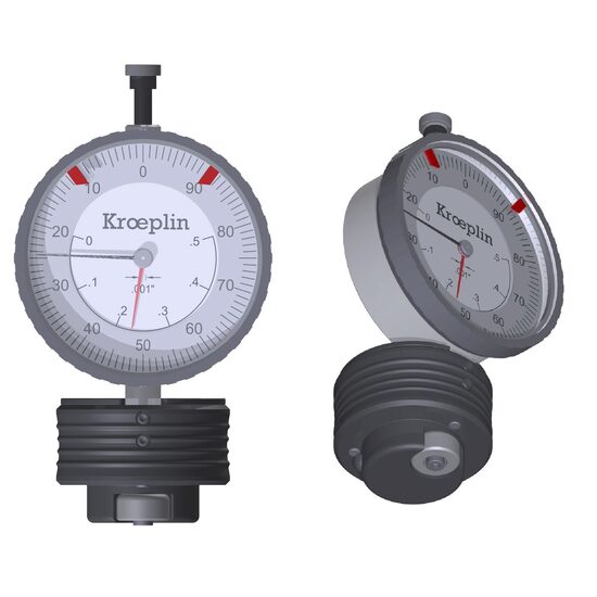 Aparat mecanic pentru măsurat inaltimea clinch tub spray