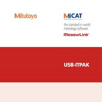 Software transfer date la PC, USB-ITPAK Vers. 3.0, Mitutoyo