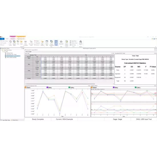Software MeasurLink GAGE R&R V10