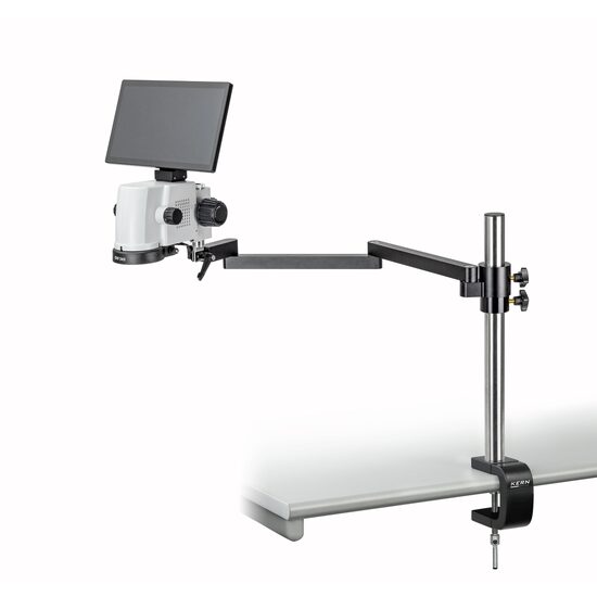 Video Microscope KERN OIV, stand articulat cu clema fixare