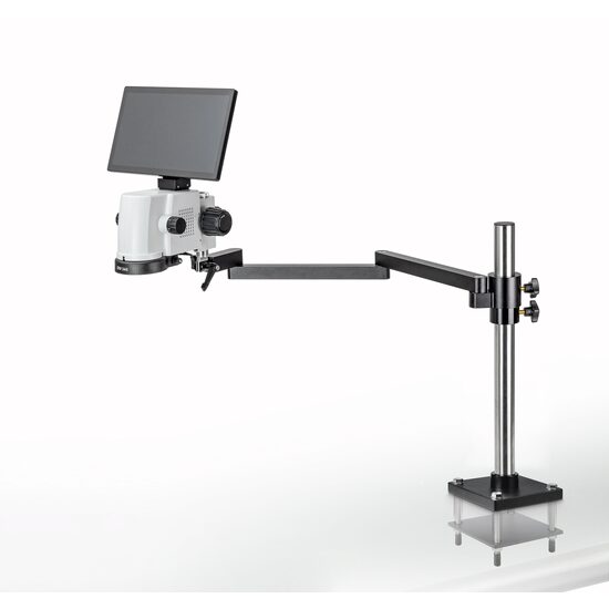Video Microscope KERN OIV, stand articulat cu placa fixare,