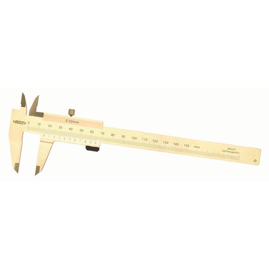 Șubler mecanic non-magnetic din alama INSIZE,