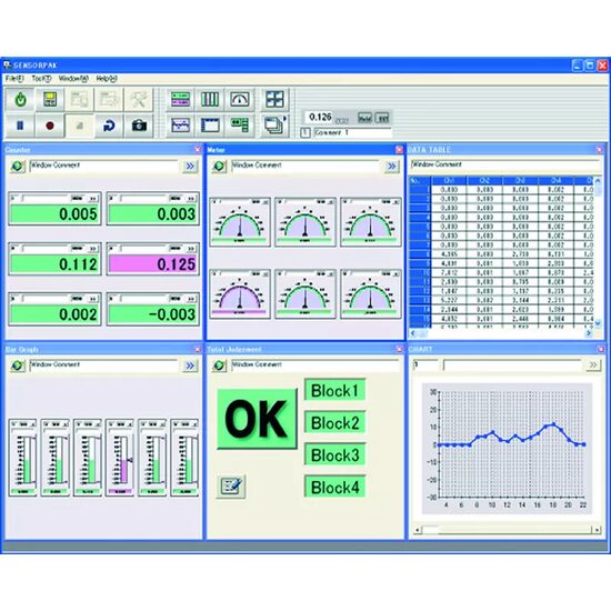 Software SENSORPAK/E V3.0 compatibil cu Excel, .csv, MeasurLink