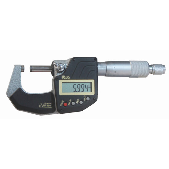 Micrometru digital de precizie, 4 butoane, IP65, Klass