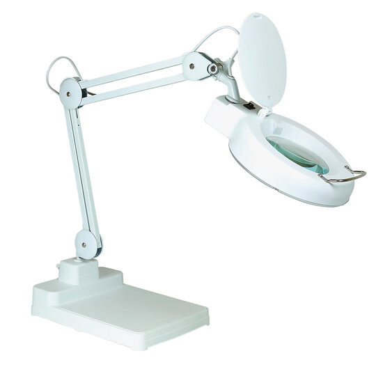 Lupa lucru cu iluminare tub fluorescent cu baza, Schut