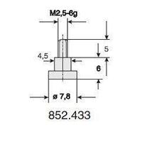 Palpator ceas comparator cu varf sferic plat, Kaefer