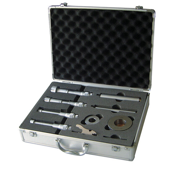 Set micrometre mecanice in 3 pct. cu calibre inel de setare, Klass