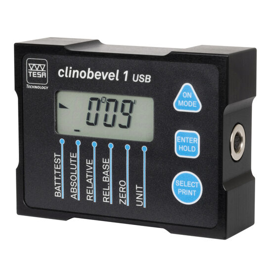 Clinometru digital ±45° TESA Clinobevel 1 USB