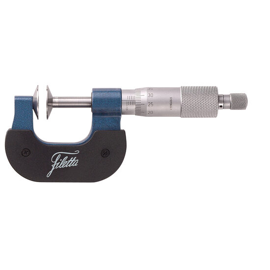 Micrometru mecanic cu bacuri disc cilindrice, Schut