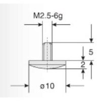 Palpator ceas comparator cilindric cu capat sferic, Kaefer
