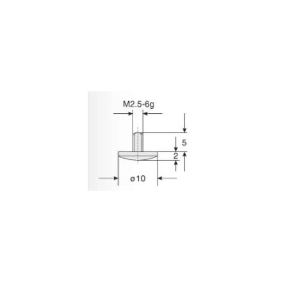 Palpator ceas comparator cilindric cu capat sferic, Kaefer