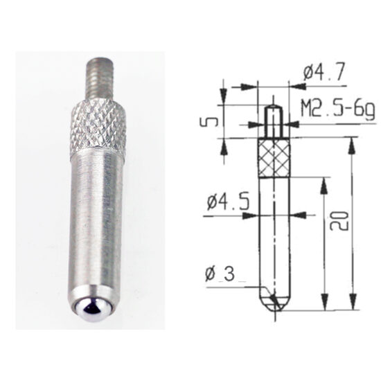 Palpator ceas comparator, filet 2,5 mm , Klass
