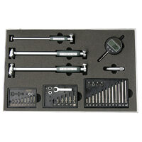 Trusa masurat alezaje set cu ceas comparator digital, 3buc/set, Klass