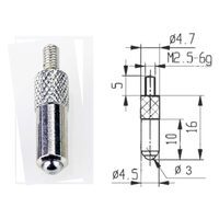 Palpator ceas comparator, filet 2,5 mm , Klass