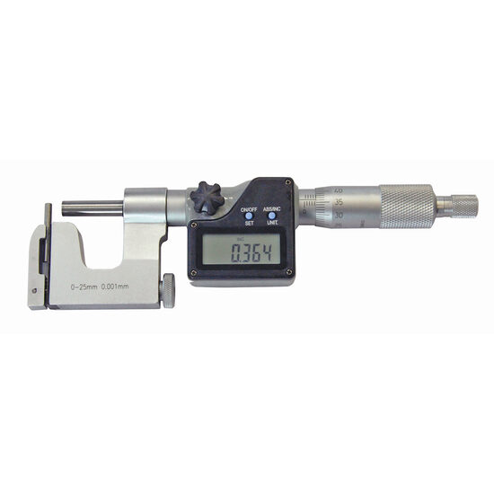 Micrometru digital tevi + 2 bacuri de schimb, IP 65, Klass
