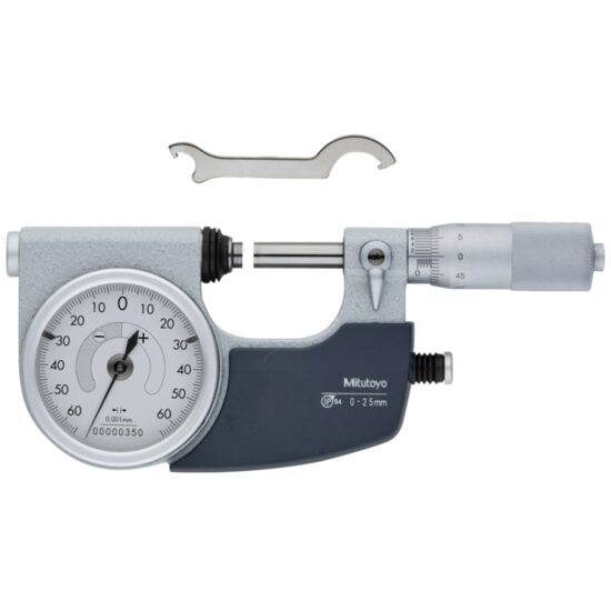 Micrometru mecanic tip pasametru, indicator cu ceas +/-0.06mm Mitutoyo,