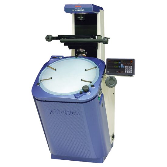 Proiector de profil cu sistem optic vertical, seria PV-5110 Mitutoyo,