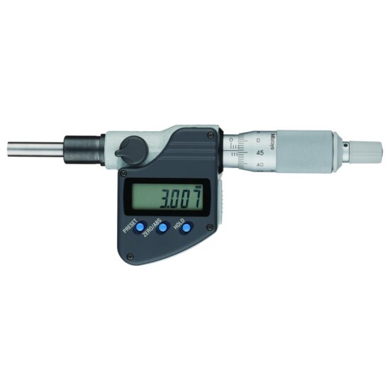 Tambur micrometric digital 0-25 mm, IP65 prindere Ø12 mm Mitutoyo,
