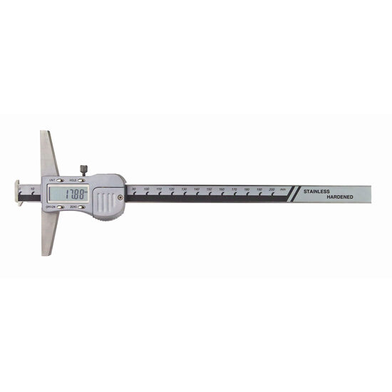 Subler digital de adancime cu ciocuri duble, INOX, iesire date RB5, Klass