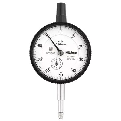 Ceas comparator analog spate plat, diviziune 0.01mm Mitutoyo,