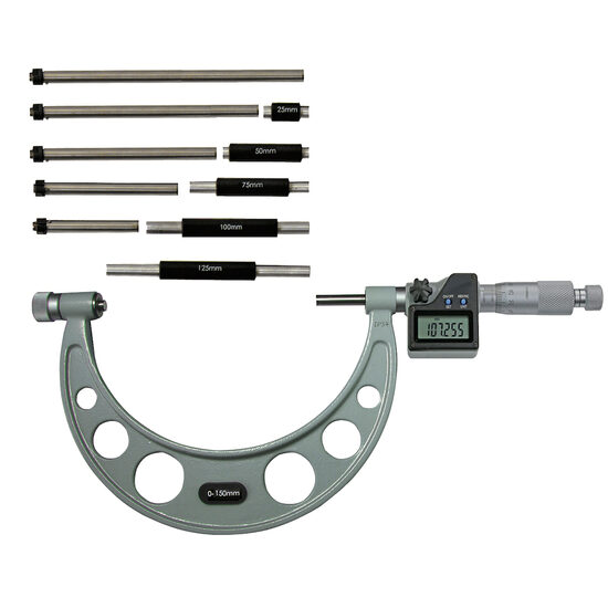 Micrometru digital cu set bacuri schimbabile, Klass