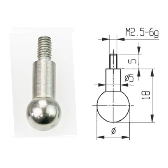 Palpator ceas comparator, filet 2,5 mm , Klass
