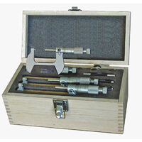 Set micrometre mecanice de exterior, DIN 863, rama cromata, Klass